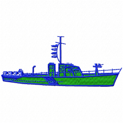 Boats Embroidery Design 11 Boats Embroidery Design 11